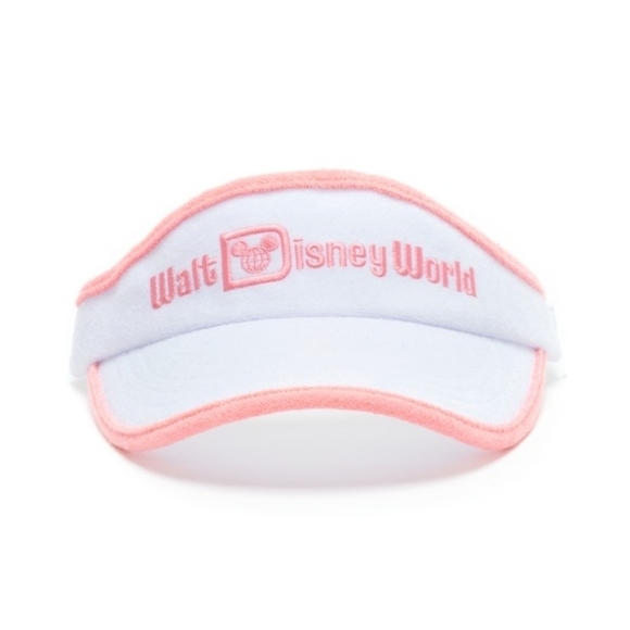 NWT Pink White Walt Disney World 50th Anniversary Visor Hat Accessory - Picture 1 of 16
